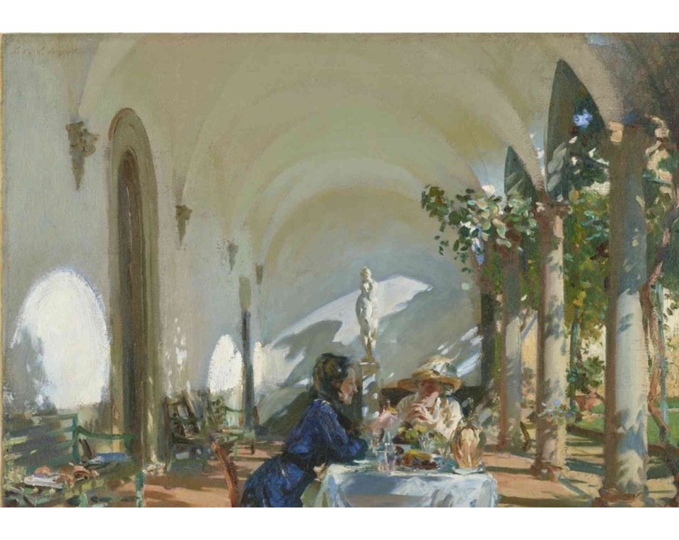 ΠΙΝΑΚΑΣ ΣΕ ΚΑΜΒΑ John Singer Sargent - Πρωινό στη Loggia