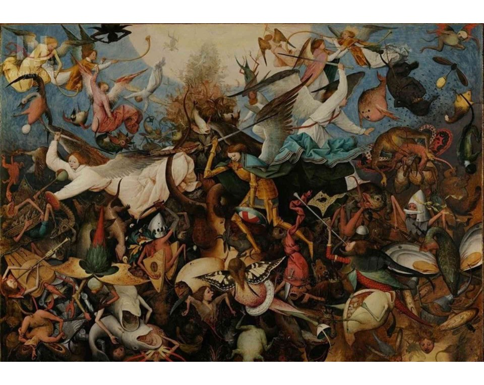 ΠΙΝΑΚΑΣ ΣΕ ΚΑΜΒΑ Pieter Bruegel the Elder - Η Πτώση των Επαναστατών Αγγέλων