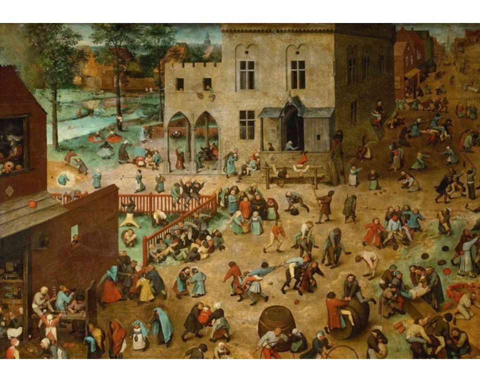 ΠΙΝΑΚΑΣ ΣΕ ΚΑΜΒΑ Pieter Bruegel the Elder - Παιδικά Παιχνίδια