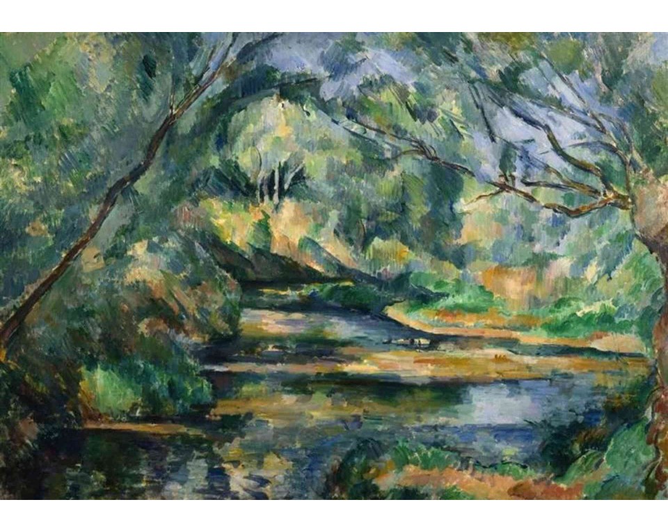 ΠΙΝΑΚΑΣ ΣΕ ΚΑΜΒΑ Paul Cézanne - Το Ρυάκι