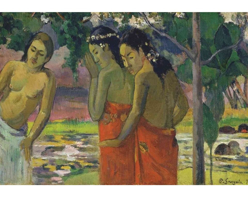 ΠΙΝΑΚΑΣ ΣΕ ΚΑΜΒΑ Paul Gauguin - Τρεις Ταϊτινές