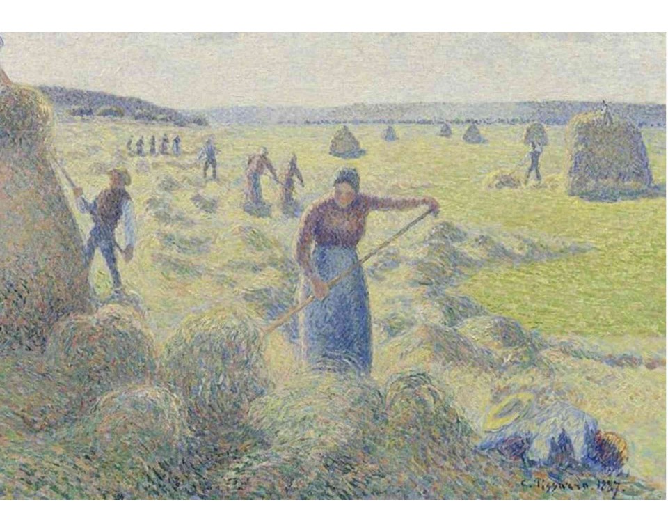 ΠΙΝΑΚΑΣ ΣΕ ΚΑΜΒΑ Camille Pissarro - Η Συγκομιδή του Σανού στο Ερανί
