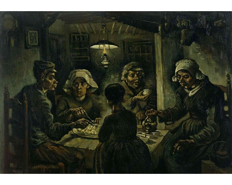 ΠΙΝΑΚΑΣ ΣΕ ΚΑΜΒΑ Vincent van Gogh - Οι Πατατοφάγοι