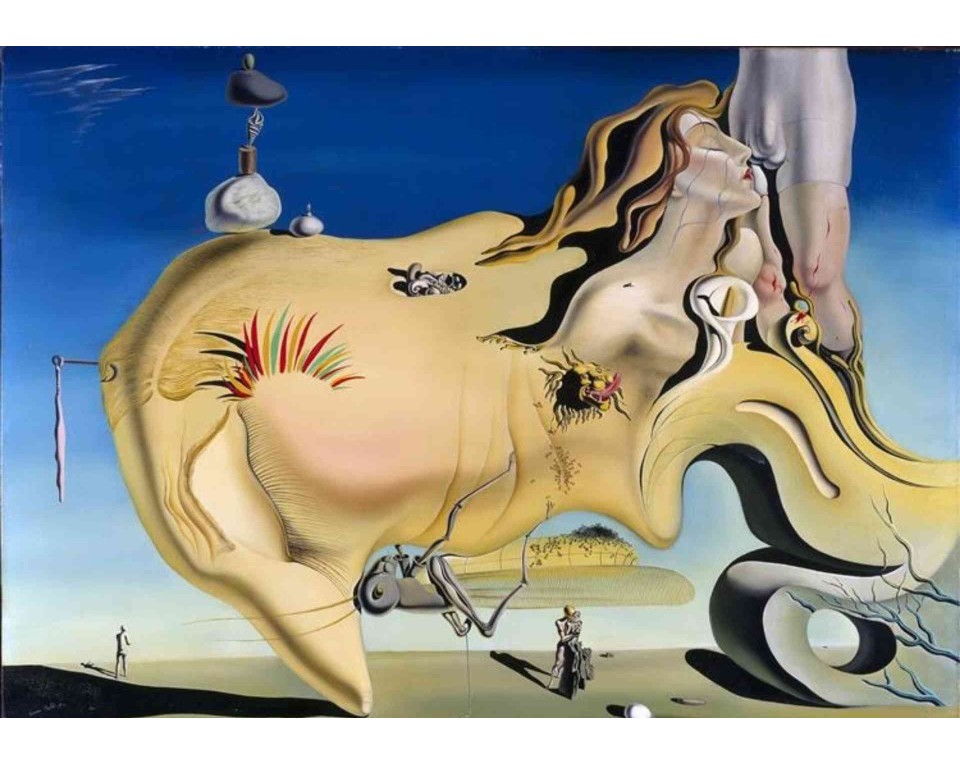 ΠΙΝΑΚΑΣ ΣΕ ΚΑΜΒΑ Salvador Dalí - Ο Μεγάλος Αυνανιστής