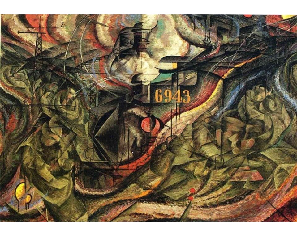 ΠΙΝΑΚΑΣ ΣΕ ΚΑΜΒΑ Umberto Boccioni - Ψυχικές Καταστάσεις Ι: Οι Αποχαιρετισμοί