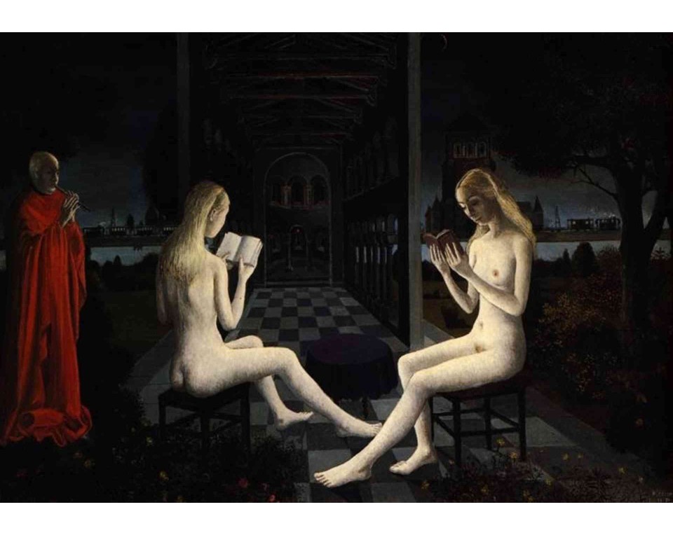 ΠΙΝΑΚΑΣ ΣΕ ΚΑΜΒΑ Paul Delvaux - Το Γραφείο της Εσπέρας