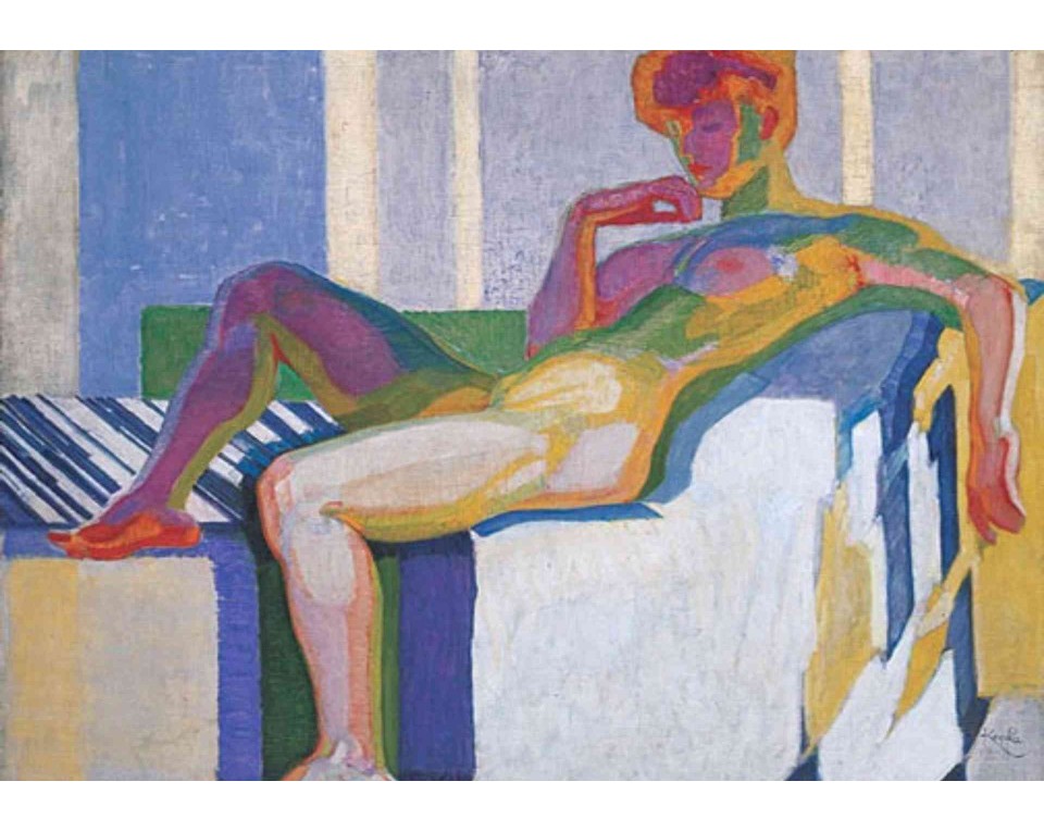 ΠΙΝΑΚΑΣ ΣΕ ΚΑΜΒΑ František Kupka - Μεγάλο Γυμνό (Επίπεδα με Χρώματα)