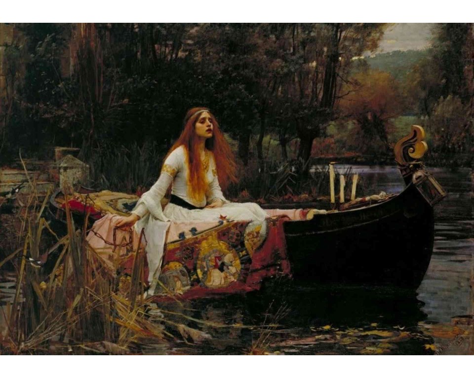 ΠΙΝΑΚΑΣ ΣΕ ΚΑΜΒΑ John William Waterhouse - Η Κυρία του Σαλότ