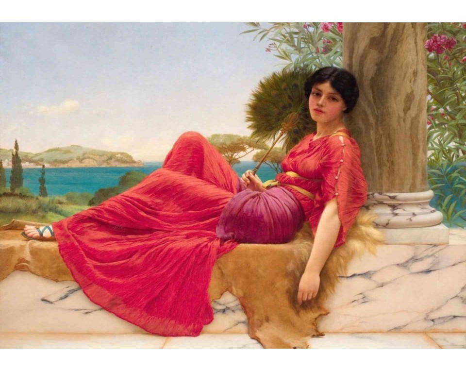 ΠΙΝΑΚΑΣ ΣΕ ΚΑΜΒΑ John William Godward - Λευκή Στήλη