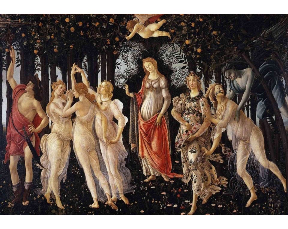 ΠΙΝΑΚΑΣ ΣΕ ΚΑΜΒΑ Sandro Botticelli - Η Άνοιξη