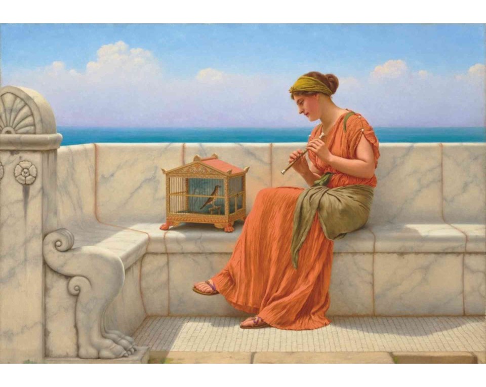 ΠΙΝΑΚΑΣ ΣΕ ΚΑΜΒΑ John William Godward - Τραγούδια χωρίς Λόγια