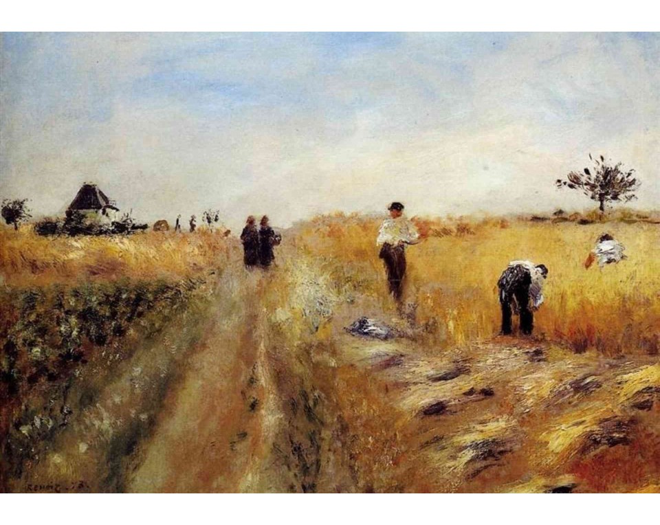 ΠΙΝΑΚΑΣ ΣΕ ΚΑΜΒΑ Pierre-Auguste Renoir - Οι Θεριστές
