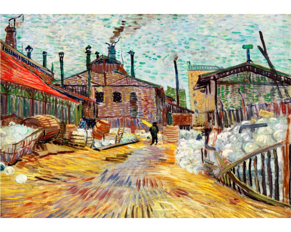 ΠΙΝΑΚΑΣ ΣΕ ΚΑΜΒΑ Vincent van Gogh - Το Εργοστάσιο στο Ασνιέρ