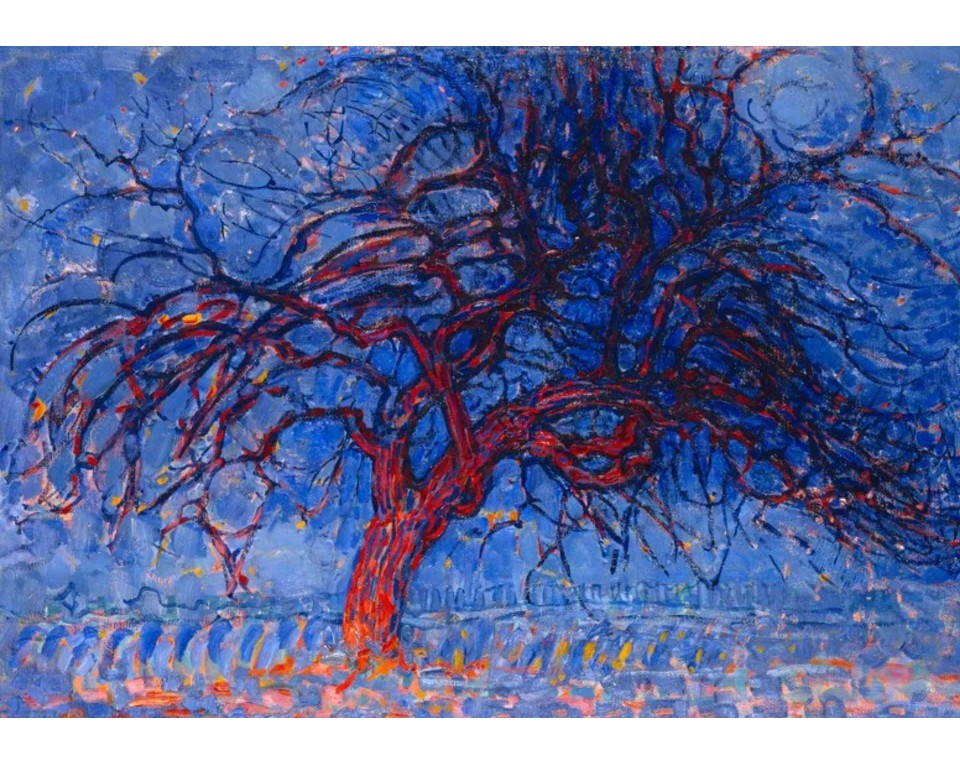 ΠΙΝΑΚΑΣ ΣΕ ΚΑΜΒΑ Piet Mondrian - Το Κόκκινο Δέντρο