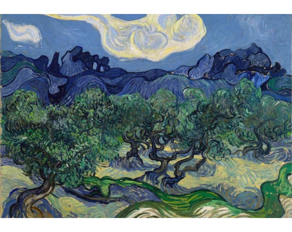 ΠΙΝΑΚΑΣ ΣΕ ΚΑΜΒΑ Vincent van Gogh - Τα Ελαιόδεντρα