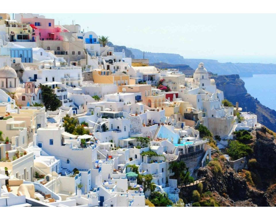 ΠΙΝΑΚΑΣ ΣΕ ΚΑΜΒΑ Σαντορίνη