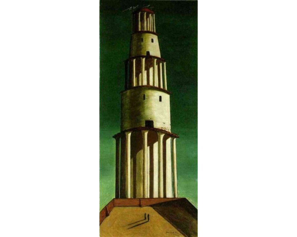 ΠΙΝΑΚΑΣ ΣΕ ΚΑΜΒΑ Giorgio de Chirico - Ο Μεγάλος Πύργος
