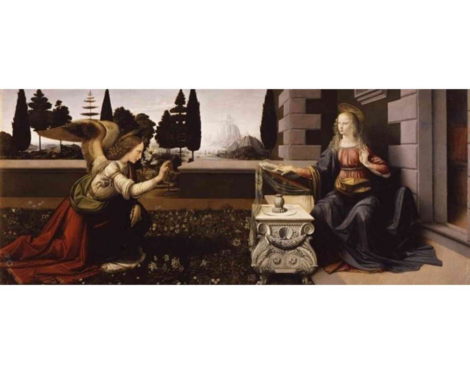 ΠΙΝΑΚΑΣ ΣΕ ΚΑΜΒΑ Leonardo da Vinci - Ο Ευαγγελισμός της Θεοτόκου