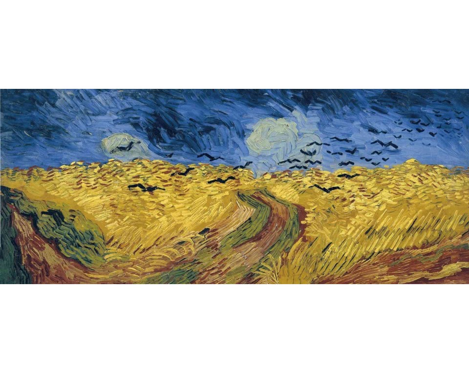ΠΙΝΑΚΑΣ ΣΕ ΚΑΜΒΑ Vincent van Gogh - Σιταροχώραφο με Κοράκια