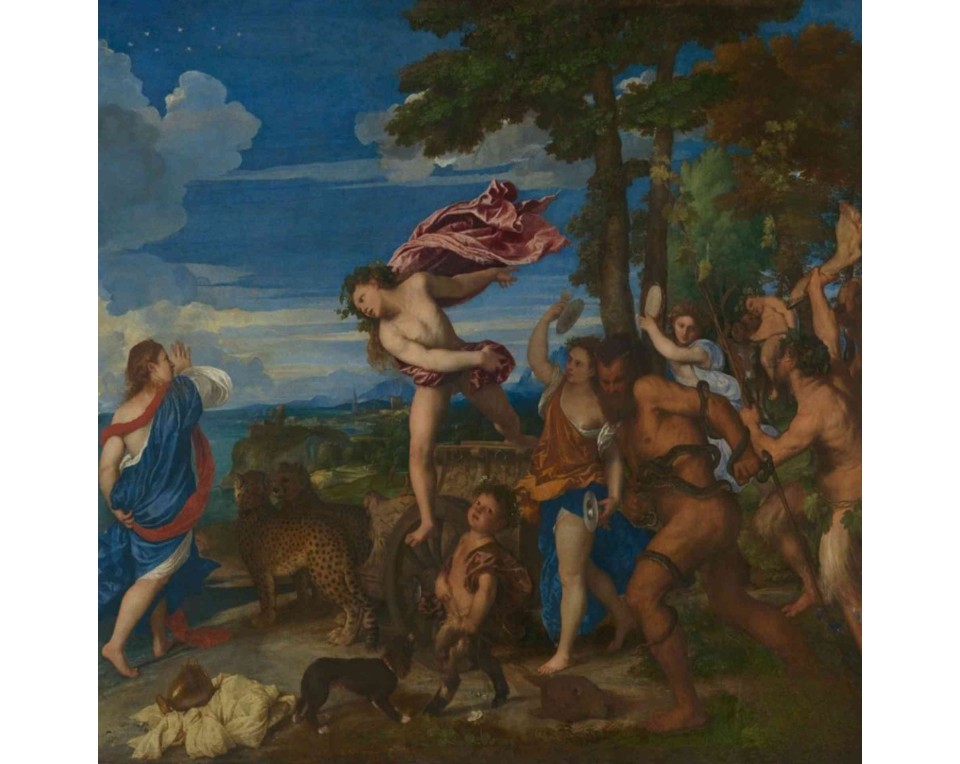 ΠΙΝΑΚΑΣ ΣΕ ΚΑΜΒΑ Titian - Ο Βάκχος και η Αριάδνη