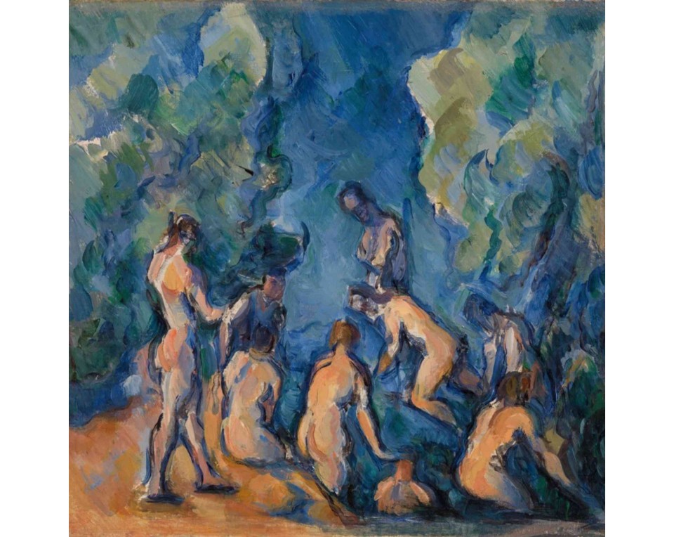 ΠΙΝΑΚΑΣ ΣΕ ΚΑΜΒΑ Paul Cézanne - Λουόμενοι