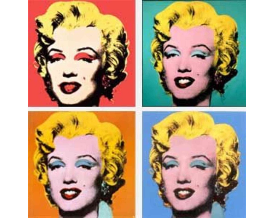 ΠΙΝΑΚΑΣ ΣΕ ΚΑΜΒΑ Andy Warhol - Marilyn Monroe