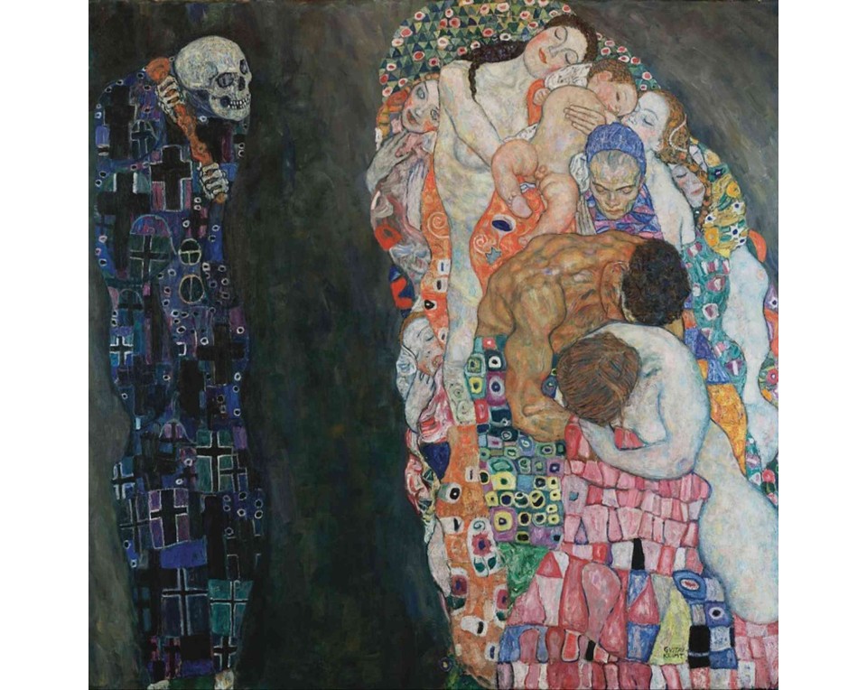 ΠΙΝΑΚΑΣ ΣΕ ΚΑΜΒΑ Gustav Klimt - Θάνατος και Ζωή