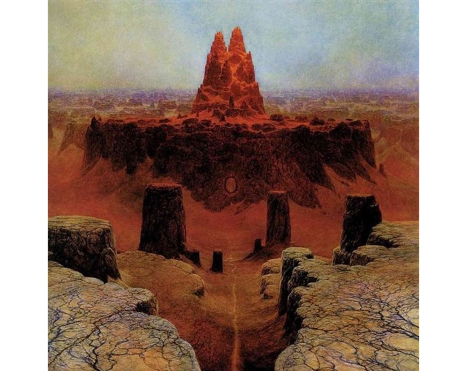 ΠΙΝΑΚΑΣ ΣΕ ΚΑΜΒΑ Zdzisław Beksiński - Χωρίς Τίτλο