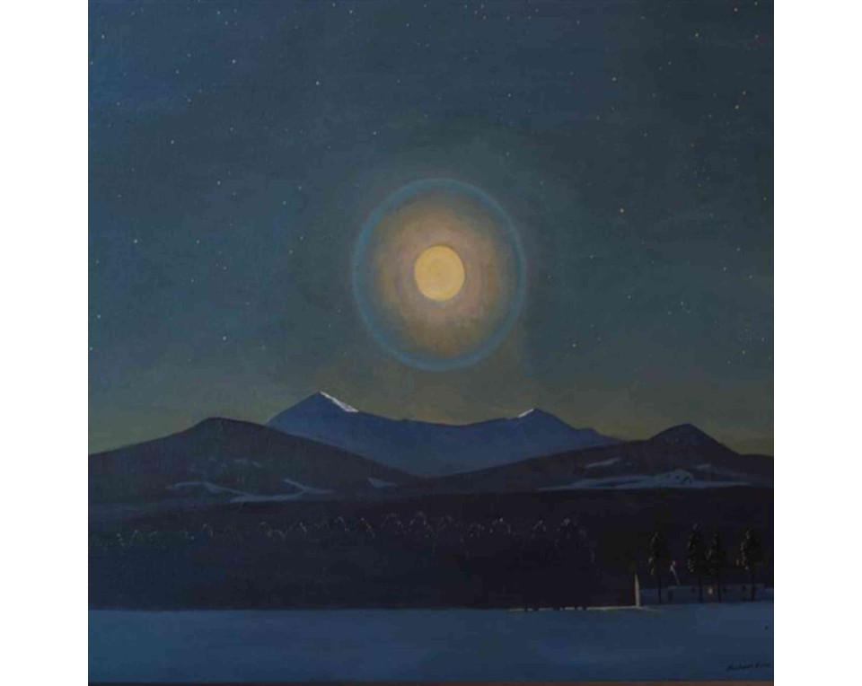 ΠΙΝΑΚΑΣ ΣΕ ΚΑΜΒΑ Rockwell Kent - Φεγγαρόφωτο, Χειμώνας