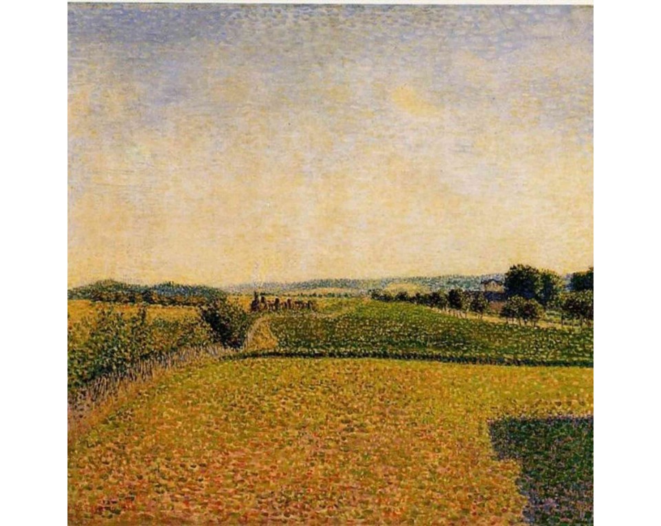 ΠΙΝΑΚΑΣ ΣΕ ΚΑΜΒΑ Camille Pissarro - Σιδηρόδρομος προς τη Ντιέπ