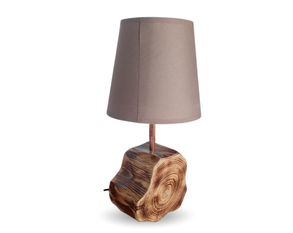 Χειροποίητο Ξύλινο Φωτιστικό