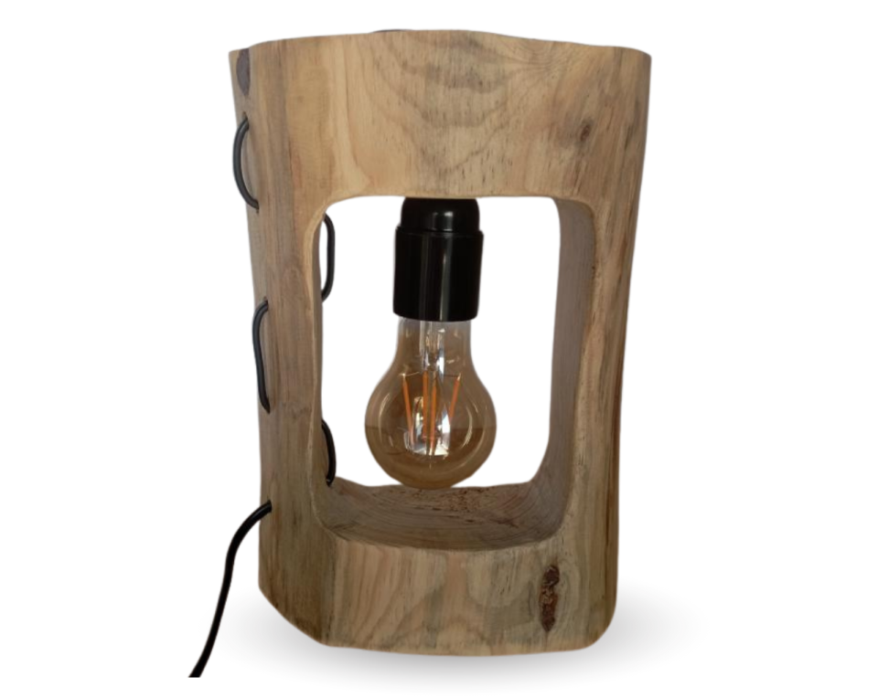 Χειροποίητο Ξύλινο Φωτιστικό