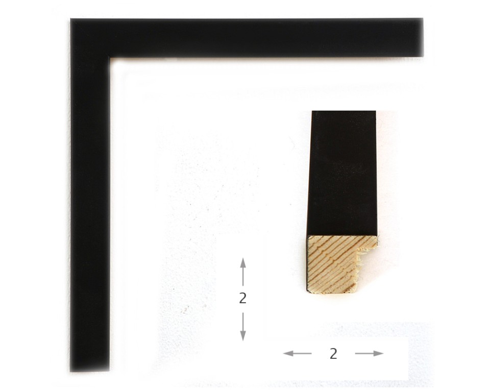 Καθρέφτης με μαύρη ξύλινη κορνίζα 2εκ 40Χ140εκ