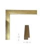 Κορνίζα ξύλινη 2εκ χρυσή με τζάμι για φωτογραφίες 40Χ60εκ