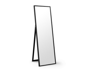 Καθρέφτης επιδαπέδιος με μαύρη ξύλινη κορνίζα 2εκ 30Χ120εκ