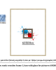 Εκρού ρουστίκ ξύλινη κορνίζα 1,6εκ με τζάμι για φωτογραφίες 60Χ80εκ