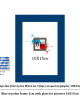 Μπλε ξύλινη κορνίζα 2εκ με τζάμι 10Χ15εκ