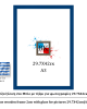 Μπλε ξύλινη κορνίζα 2εκ με τζάμι 29.7Χ42εκ(A3)