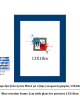 Μπλε ξύλινη κορνίζα 2εκ με τζάμι 13Χ18εκ