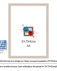 Κορνίζα ξύλινη 2εκ ασημί με τζαμι 29.7Χ42εκ(A3)