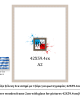 Κορνίζα ξύλινη 2εκ ασημί με τζαμι 42Χ59.4εκ(A2)