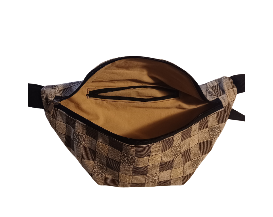 Τσάντα μέσης υφασμάτινη χειροποίητη 