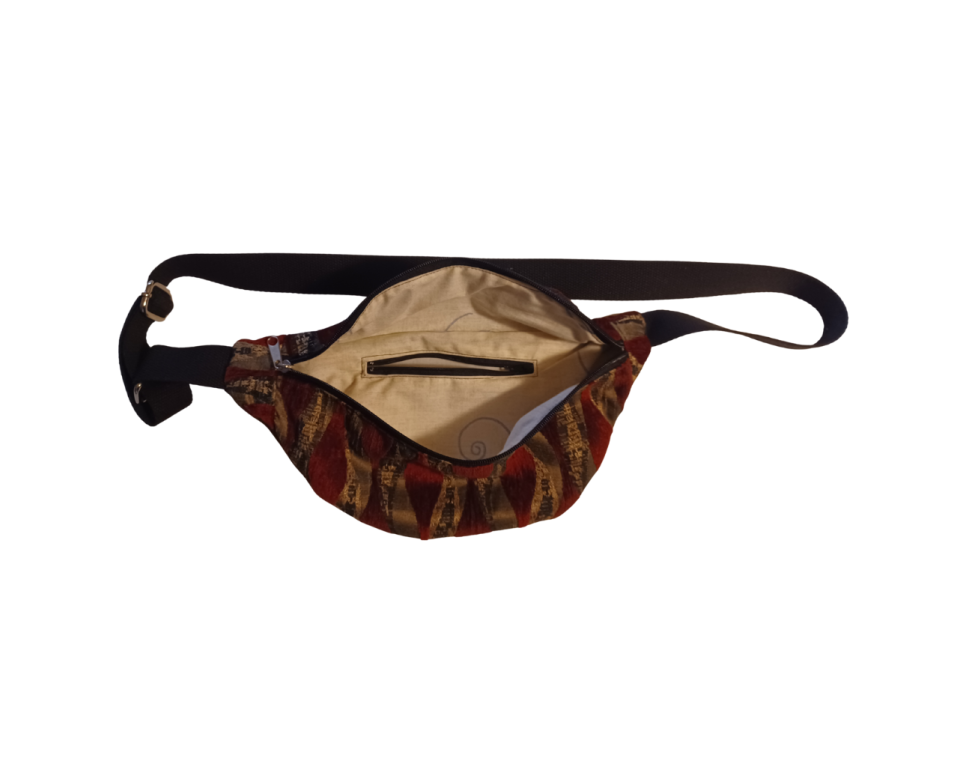 Τσάντα μέσης υφασμάτινη χειροποίητη 