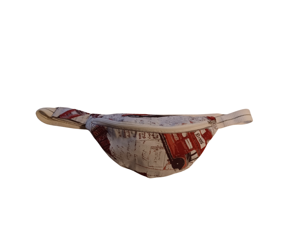 Τσάντα μέσης υφασμάτινη χειροποίητη 