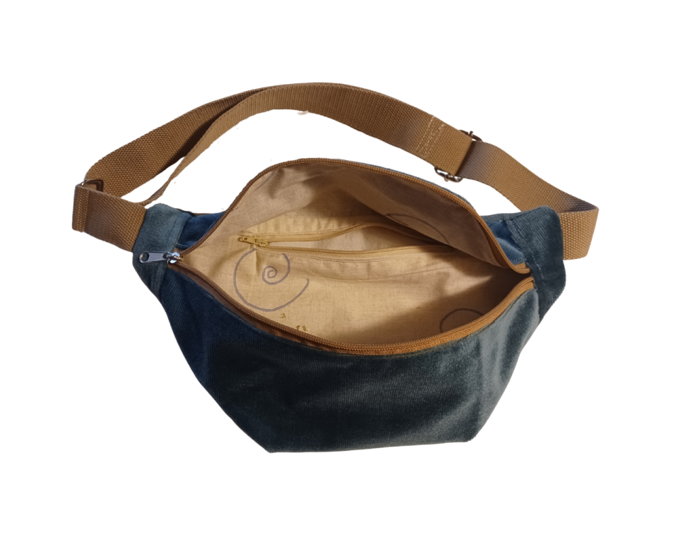 Τσάντα μέσης υφασμάτινη χειροποίητη 