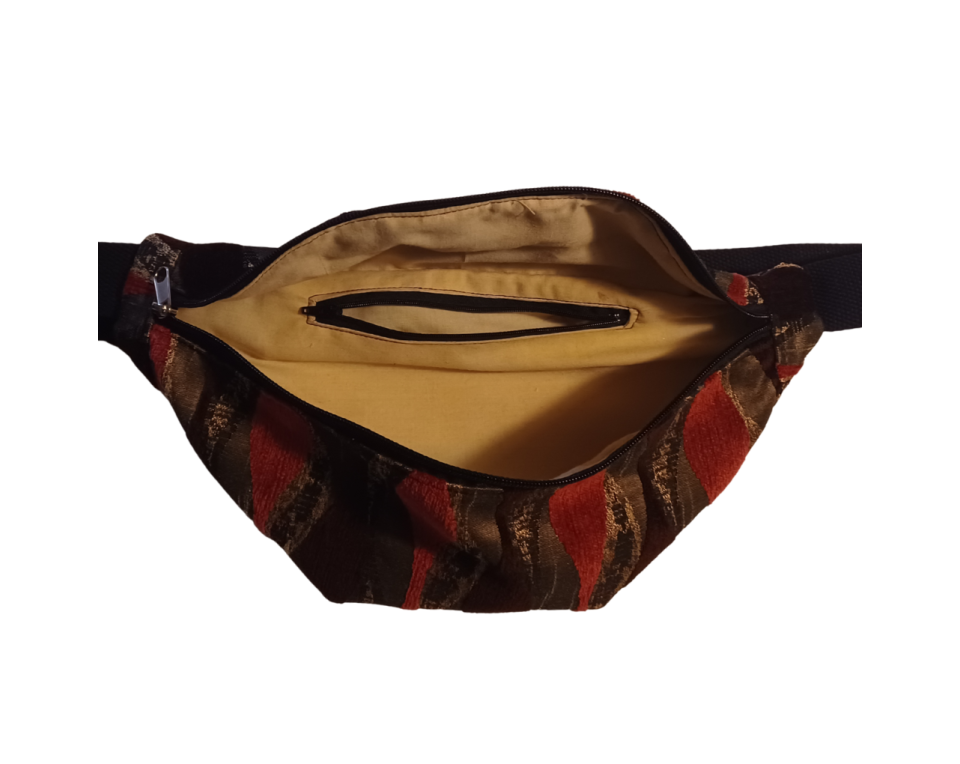 Τσάντα μέσης υφασμάτινη χειροποίητη 