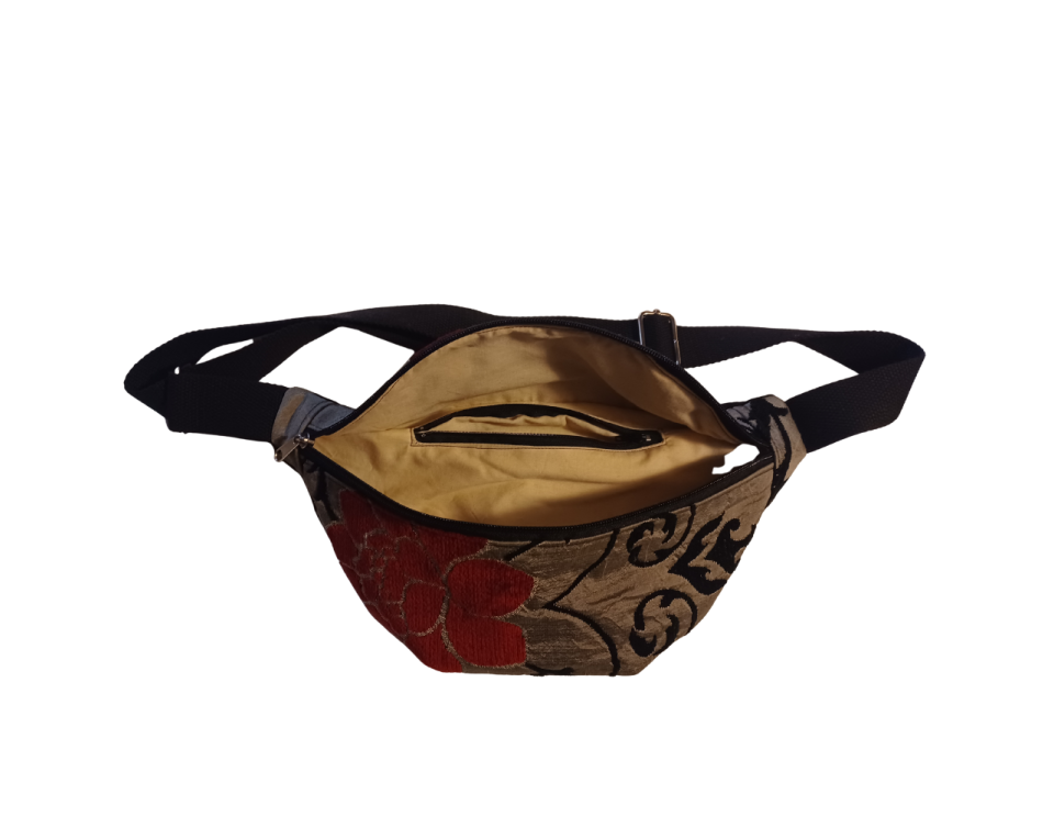 Τσάντα μέσης υφασμάτινη χειροποίητη 