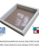 Λευκή ξύλινη Κασετίνα shadow Box με τζάμι 21Χ29.7εκ(Α4)