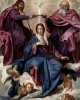 «Στέψη της Παναγίας» (The Coronation of the Virgin) του Ισπανού ζωγράφου Ντιέγκο Βελάθκεθ. Εκτύπωση έργο τέχνης σε κάμβα τελαρωμένο κάθετο 40Χ60εκ 