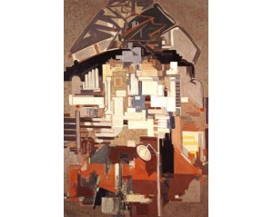 Αθήνα του Αλέκου Κοντόπουλου Εκτύπωση έργο τέχνης σε κάμβα τελαρωμένο κάθετο 40Χ60εκ 